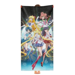 Sailor Moon Beach Towel Quick Drying Microfiber Lightweight 30"x60" - Picture 1 of 8