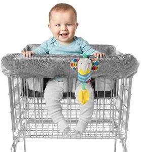Skip Hop Shopping Cart & High Chair Cover Grey Swirl Dot Portable - Picture 1 of 7