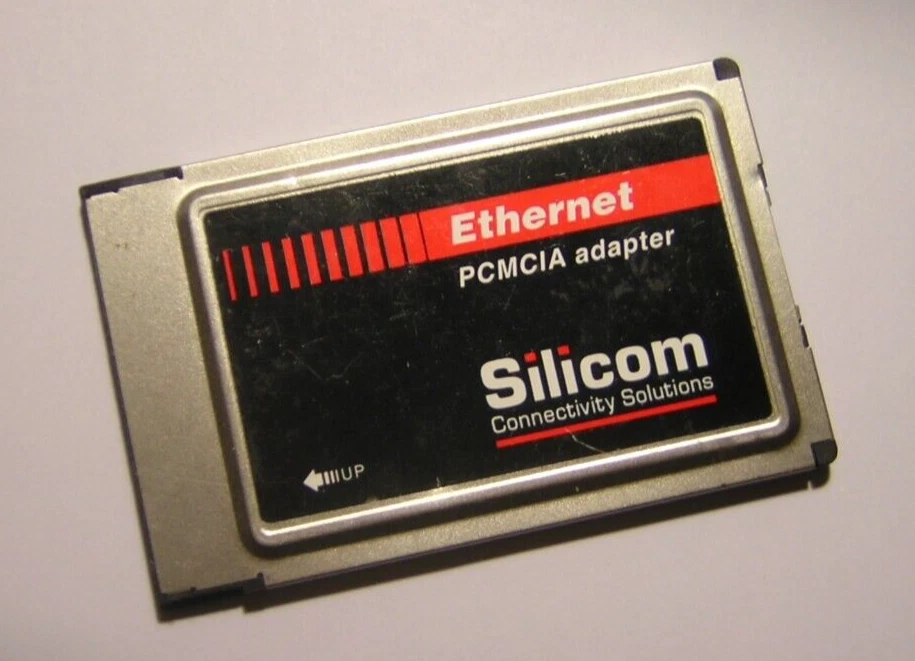 Vintage Silicom PCMCIA Ethernet LAN Adapter PC Card Only 201-999-900 - Image 1 of 1