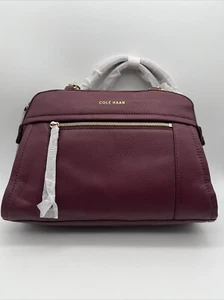 Cole Haan Dome Satchel Windsor Red NWT Beautiful Bag - Picture 1 of 9