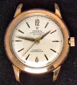 Onsa Men's Automatic Felsa 1560 Vintage Swiss Watch-- Running/Repairs - Picture 1 of 4