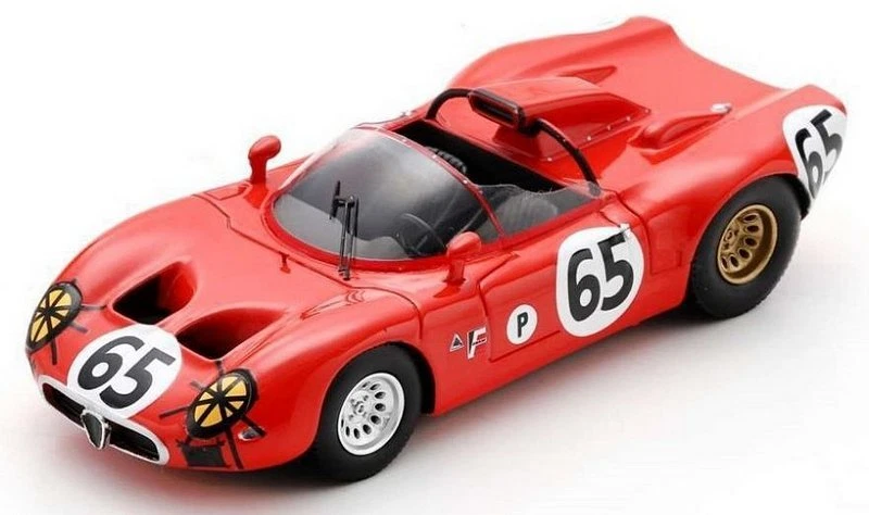 Alfa Romeo 33 Sebring 1967 De Adamich-Zeccoli 1:43 SPARK US314 - Immagine 1 di 1