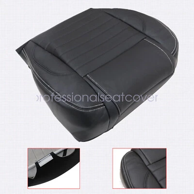 Fits 2010-2013 Ford Mustang Driver Side Replacement Bottom Leather Seat Cover - Image 1 of 4