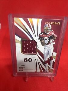 2021 Panini Immaculate Football Jerry Rice Jersey Patch /80 #INM-JR 