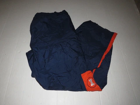 Vintage Team Nike University Of Illinois Fighting Illini NCAA Wind Breaker Pants Cover