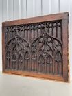 A Stunning GOTHIC REVIVAL  Carved panel in wood (2)