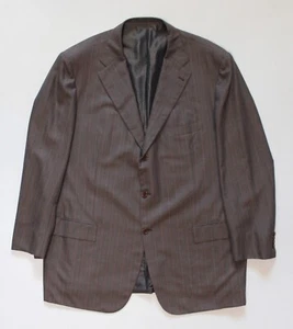 Men's KITON Napoli Blanc Blu 14 micron 180's Wool Sport Coat Jacket (size IT62) - Picture 1 of 12