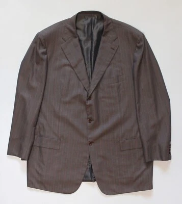 Men's KITON Napoli Blanc Blu 14 micron 180's Wool Sport Coat Jacket (size IT62) - Image 1 of 4