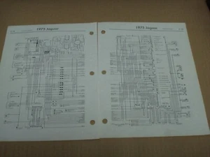1975 Jaguar XJ6 & XJ12 Sedans Wiring Diagrams Schematics - Picture 1 of 1