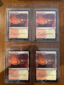 4x Battlefield Forge NM Eng MTG - Bloomburrow Commander Free Shipping - Picture 1 of 2