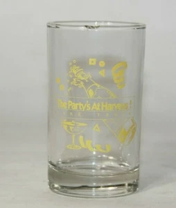 Vasos Harveys Lake Tahoe "The Party's at Harveys" vidrio barra **TIENE CHIP** - Imagen 1 de 9