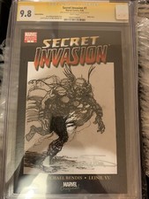 SECRET INVASION #1 CGC SS 9.8 Sketch Of MARVEL ZOMBIES THOR by ARTHUR SUYDAM nm