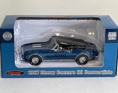 Crown Premiums Lennox Heatcraft 1967 Chevy Camaro SS Convertible, Blue, 1/24 NIB - Image 1 of 4