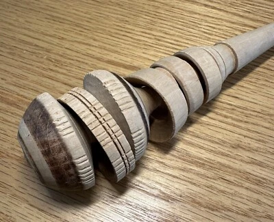Mexican Molinillo Wood Whisk Hot Chocolate Stirrer Handmade Frother Cocoa Mixer - Image 1 of 4