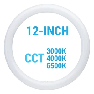 FC12T9 LED Circline 32W T9 4-Pin G10q 3000K 4000K 6500K Soft Cool White Daylight - Picture 1 of 13