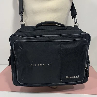 Columbia Vintage Gizzmo T1 pasta laptop bolsa de ombro preta - Imagem 1 de 4