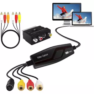 USB Video Capture Card - Convert VHS, Hi8 to Digital DVD for PC & Mac - Picture 1 of 9