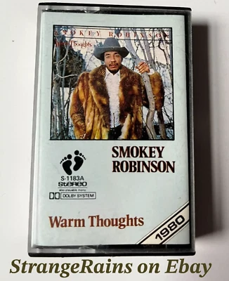 Smokey Robinson - WARM THOUGHTS ~ CASSETTE TAPE - PLAY TESTED - SOUNDS GREAT! - Image 1 of 4