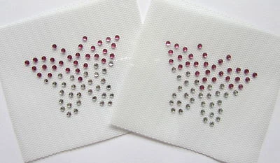 THE SPARKLE FAIRY KLEINER SCHMETTERLING X2 Bügelbild Hotfix Strass Diamant Transfer Motiv HOCHZEIT