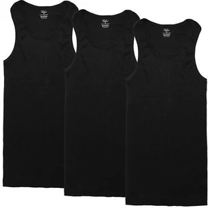 3 Pack Men's A-Shirt Tank Top Gym Workout Undershirt (Slim & Muscle Fit ONLY)... - Picture 1 of 5