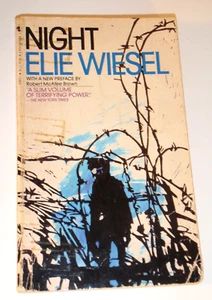 Night by Elie Wiesel Paperback VTG 9th Bantam Printing 1986 (C) 1960 Holocaust - Picture 1 of 6