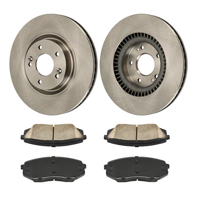 Передние тормозные диски + керамические тормозные колодки для Kia Cadenza 2014 2015 2016 320 мм - Изображение 1 из 4