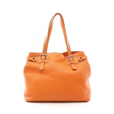 Bolsa tote de ombro PRADA couro laranja usada feminina - Imagem 1 de 4