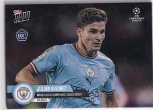 Topps Now 2022 Champions League Karte Nr. 7 Julian Alvarez Rookie Card RC Debut - Picture 1 of 2