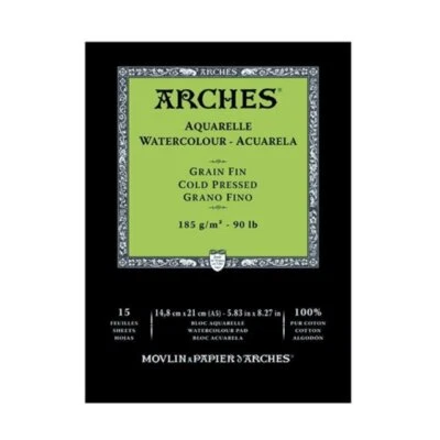 ARCHES WATERCOLOUR PAD - 185 gsm COLD PRESSED A5 - image 1 of 2