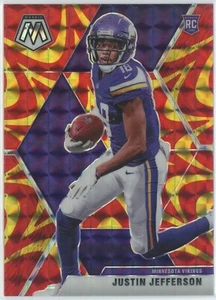 Justin Jefferson 2020 Panini Mosaic Reactive Orange Prizm RC #209 - Imagen 1 de 2