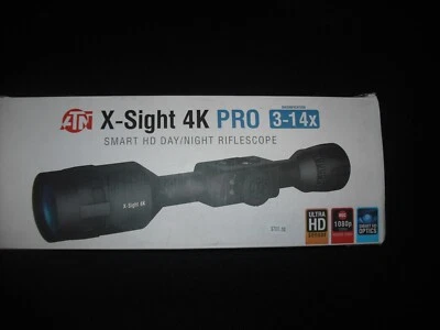 ATN X-Sight 4K Pro 3-14x Smart HD Day/Night Rifle Scope  IOS & Android Wi-Fi - Image 1 of 4