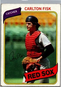 1980 Topps #40 Carlton Fisk Boston Red Sox - Picture 1 of 2