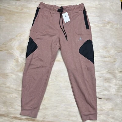 NEW XXL Jordan Dri Fit Statement Fleece Track Pants Slim Fit Coral DJ0873-668 - Image 1 of 4