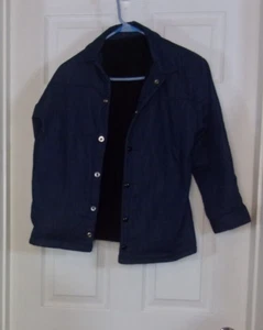 handmade Amish Mennonite plain men coat/jacket lined black Lg - Picture 1 of 2