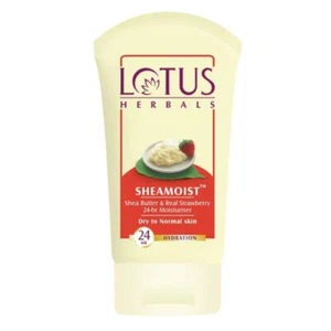 Hidratante de 24 horas con manteca de karité a base de hierbas Lotus y fresa real 60 g cuidado facial - Imagen 1 de 2
