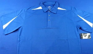 Ultraclub Med Performance Cool & Dry Royal Blue Sports Polo 8408 Relaxed Fit - Picture 1 of 5