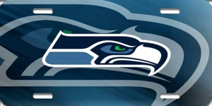 NFL Seattle Seahawks Custom Made Sublimation Car Truck License Plate New - Picture 1 of 1