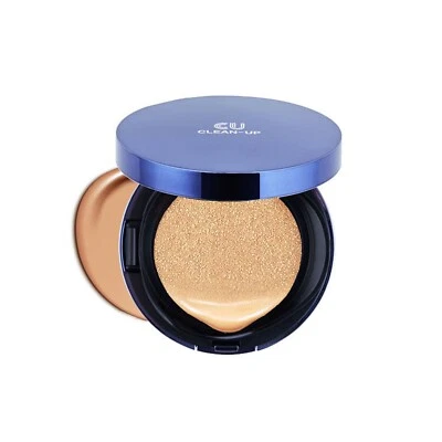 CUSKIN CU Clean-Up Skinfit Cushion Pact 15g+ Refill 15g No.21 K-Beauty - Image 1 of 4