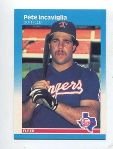 1987 Fleer #128 Pete Incaviglia Texas Rangers Rookie - Picture 1 of 1