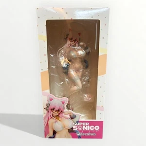 Super Sonico Gatto Bianco Ver. Figurina Unione Creativa Giappone Anime PVC - Foto 1 di 6