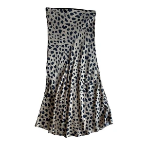 Realisation Naomi Leopard Seide A-Linie Midi Schlupfrock Größe XS XSmall - Bild 1 von 4