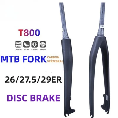 26 27.5 29er MTB Mountain Bicycle Carbon Fork 3K Matte Disc Brake Front Fork  - Image 1 of 4
