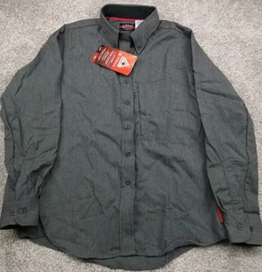 Bulwark IQ Series FR Comfort Woven Lightweight Shirt Womans Large Grey Pocket - Bild 1 von 16