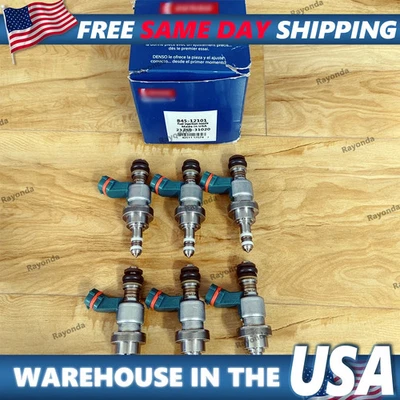 6 peças injetores de combustível Denso 23250-31020 para Lexus IS250 2006-2013 GS300 2006 2,5L - Imagem 1 de 4