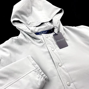 Peter Millar Crown Crafted Approach Insulated Half Snap Hoodie Gale XL $250 - Picture 1 of 9