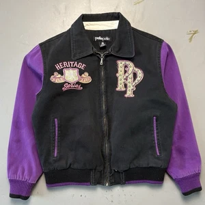 Pelle Pelle SODA CLUB BLACK And Purple Kids Jacket size M - Picture 1 of 8