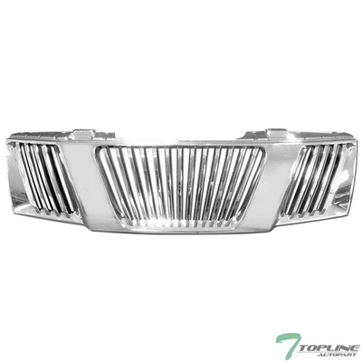 Topline For 2005-2008 Frontier/Pathfinder Vertical Front Bumper Grille - Chrome - Image 1 of 4