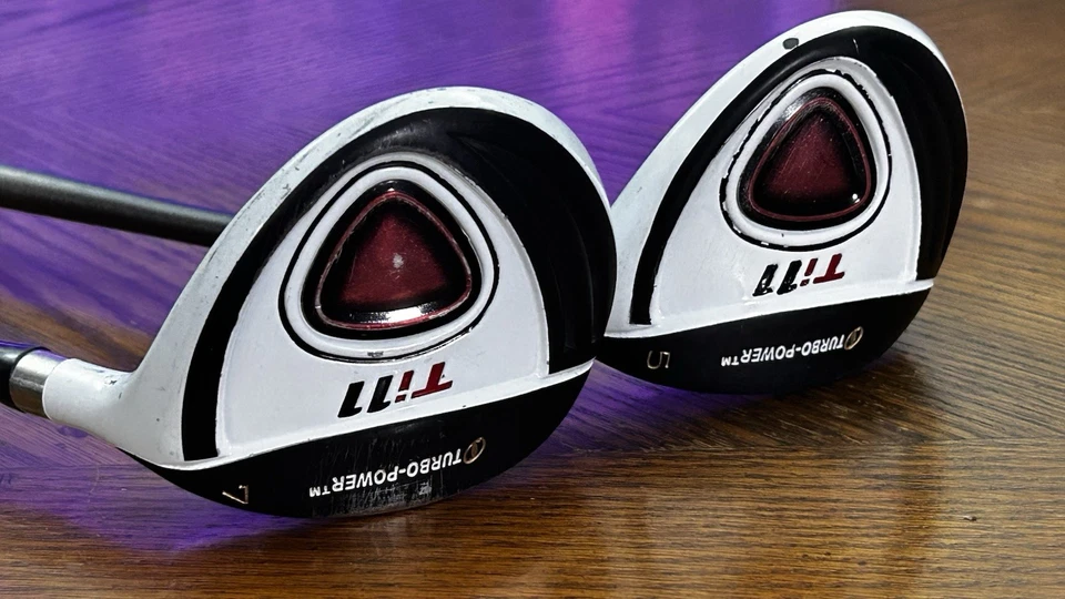 DEMO RH Turbo Power Ti-11 5, 7 Fairway Wood Golf Clubs Senior Flex 5361-TI11 - Image 1 of 4