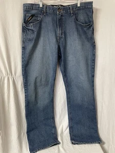 Ariat Men's Rebar M4 Durastr Relaxed Basic Boot Cut Blue Jeans 38x34 - Picture 1 of 14