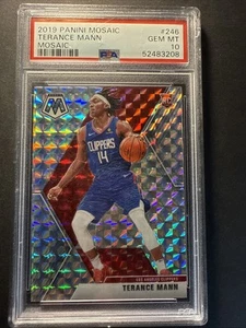 Terance Mann 2019-20 Panini Mosaic Mosaic Prizm Rookie RC #246 PSA 10 - Picture 1 of 2